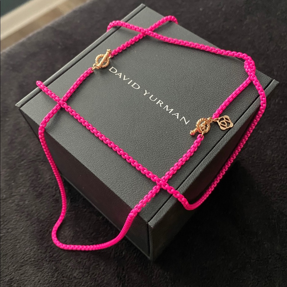 David Yurman Bel Aire necklace in Hot Pink